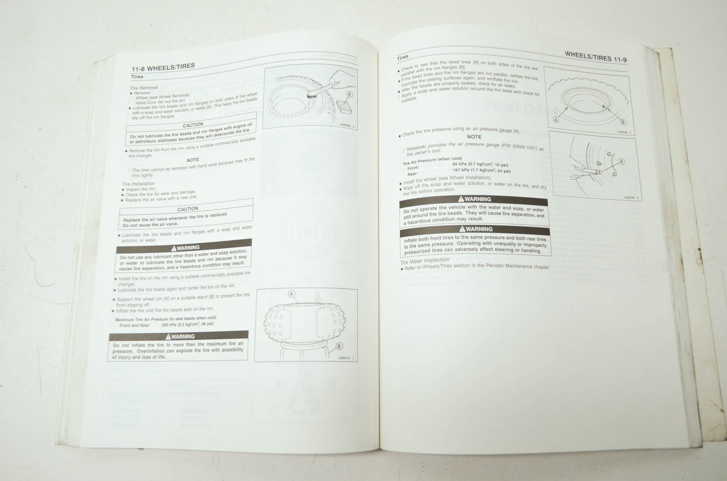 OEM Kawasaki 99924-1306-01 Service Manual KAF950B