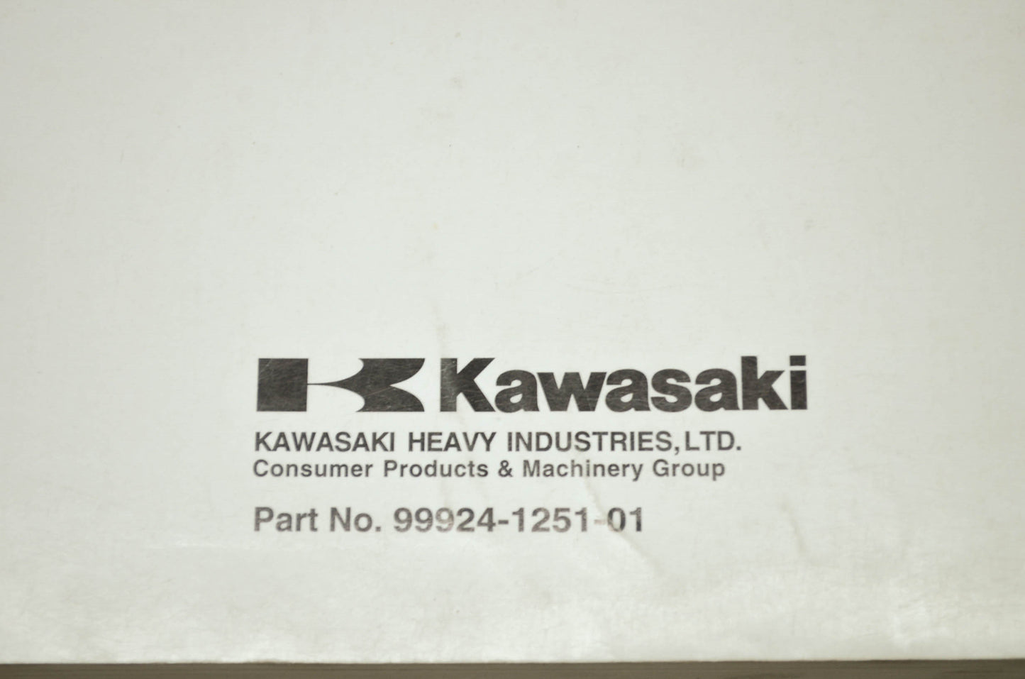 OEM Kawasaki 99924-1251-01 Service Manual KAF950