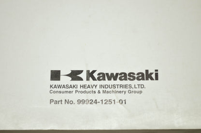 OEM Kawasaki 99924-1251-01 Service Manual KAF950