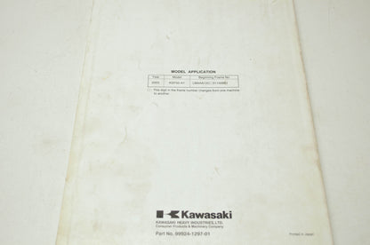 OEM Kawasaki 99924-1297-01 Service Manual KSF50A