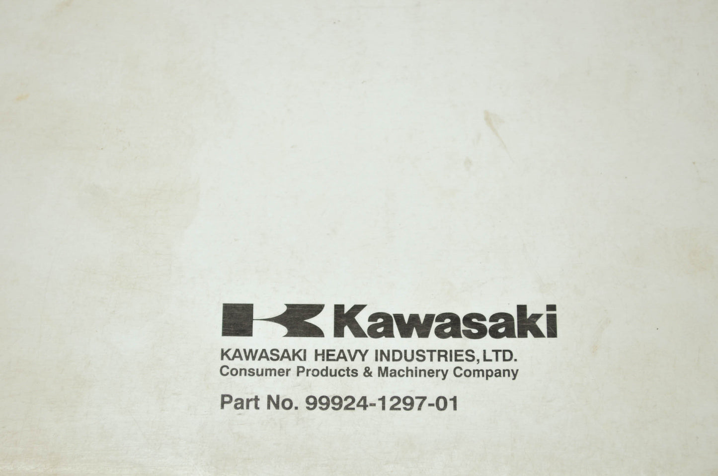 OEM Kawasaki 99924-1297-01 Service Manual KSF50A