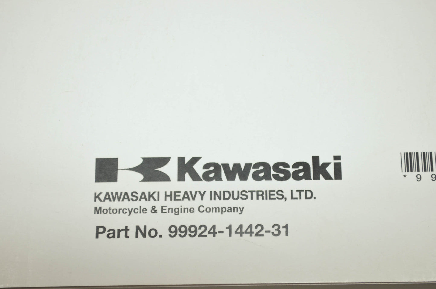 OEM Kawasaki 99924-1442-31 Service Manual ZX1000G/H NOS