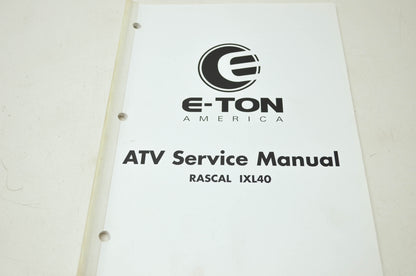 E-Ton Rascal IXL40 Service Manual