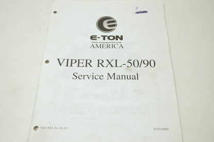 E-Ton Viper RXL-50/90 Service Manual
