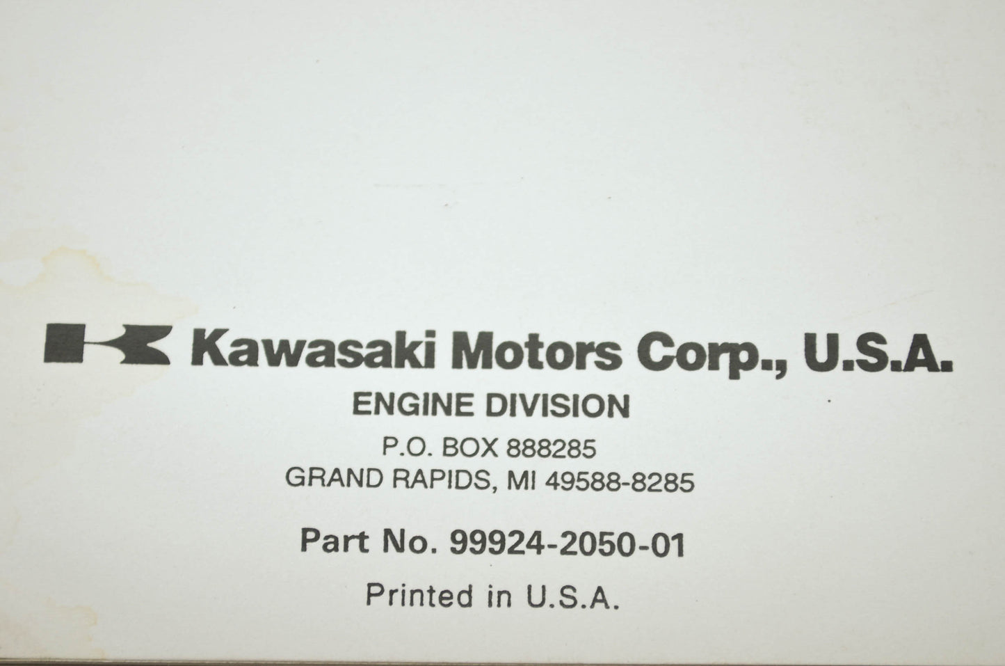 Kawasaki KRB400A Blower Service Manual