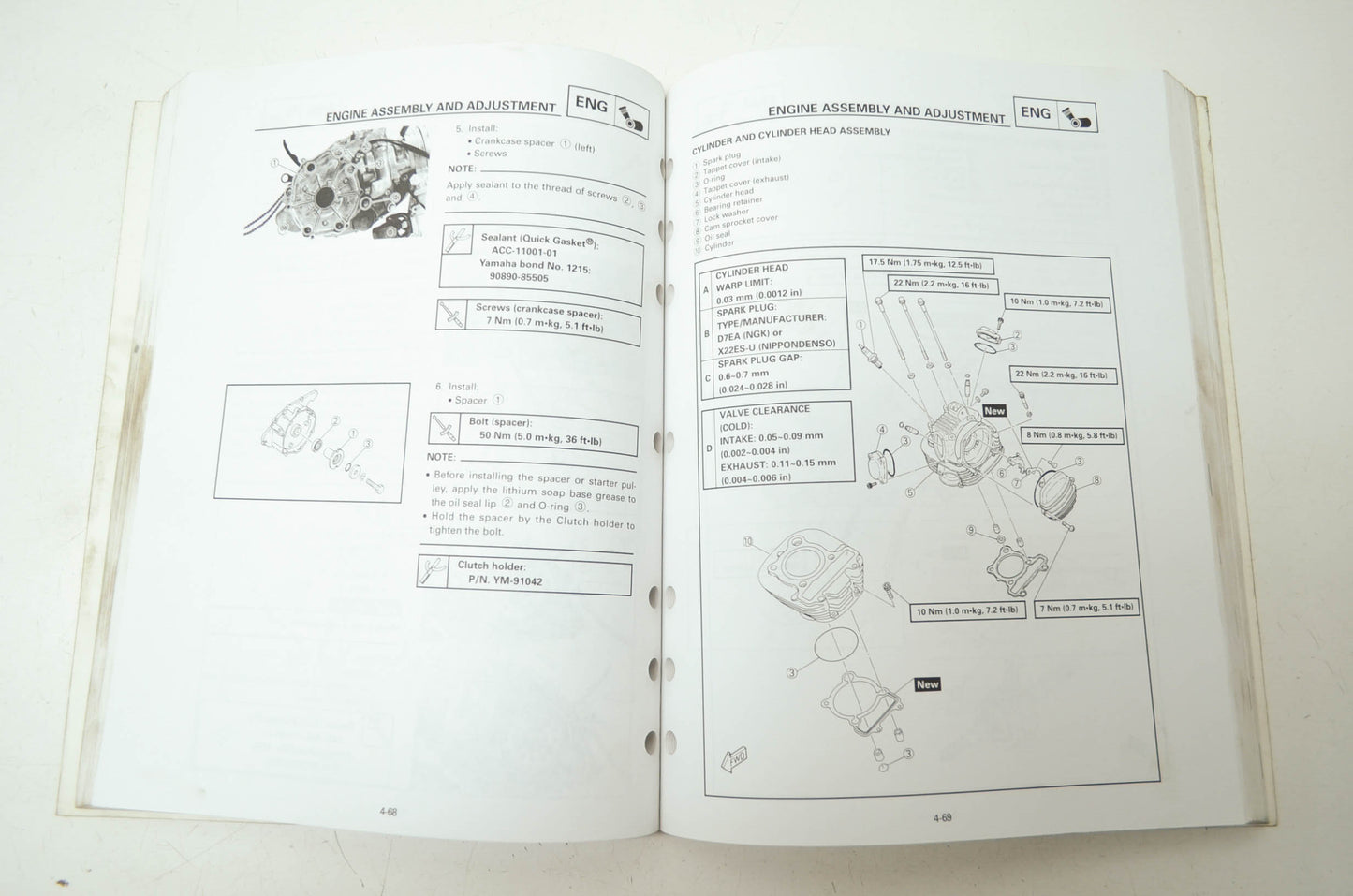 Yamaha YFB250FW (F-J) Service Manual