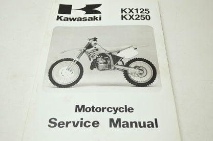 OEM Kawasaki 99924-1153-02 Service Manual KX125J