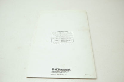 OEM Kawasaki 99924-1153-02 Service Manual KX125J