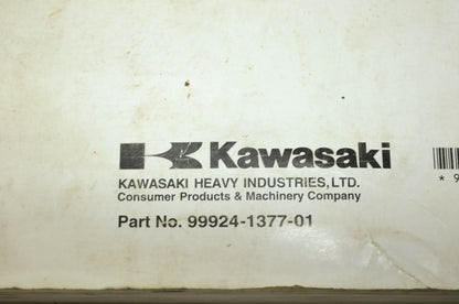 OEM Kawasaki 99924-1377-01 Service Manual JT1500E