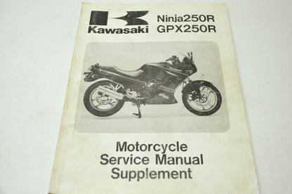 OEM Kawasaki 99924-1109-56 Service Manual Supplement EX250F