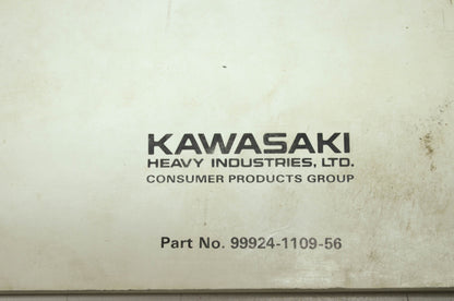 OEM Kawasaki 99924-1109-56 Service Manual Supplement EX250F