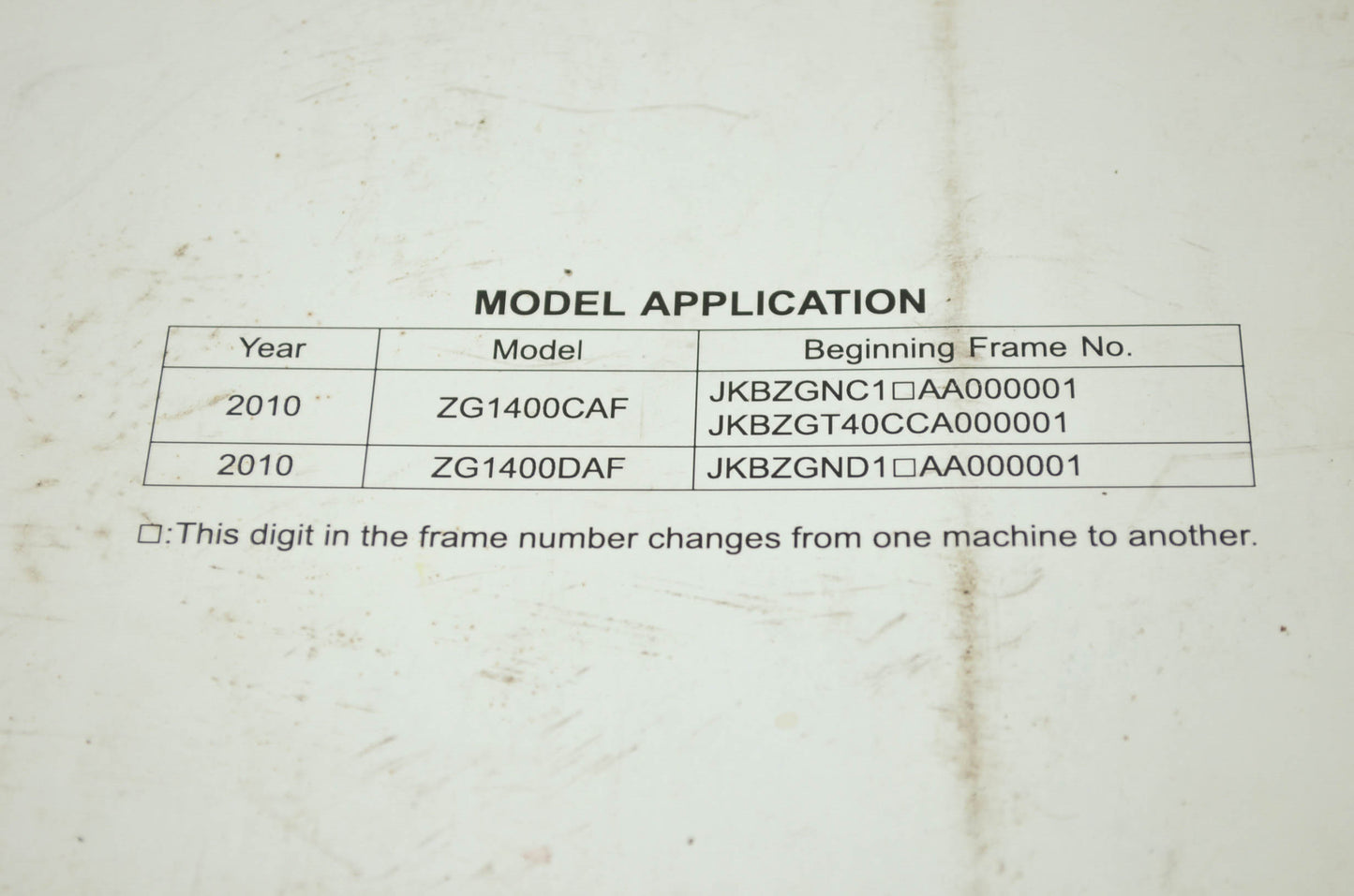 OEM Kawasaki 99924-1431-31 Service Manual ZG1400C/D