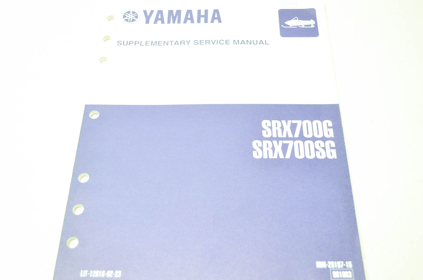 Yamaha SRX700G SRX700SG Supplementary Service Manual