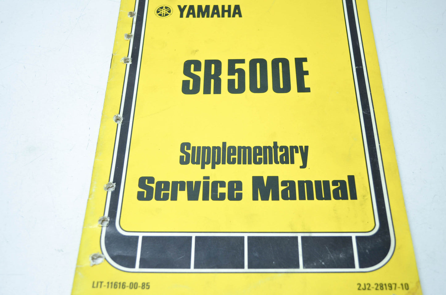 Yamaha SR500E Supplementary Service Manual