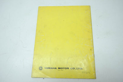 Yamaha XS750SE Supplementary Service Manual
