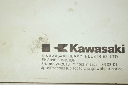 OEM Kawasaki 99924-2013 Service Manual GA550A/GD550A