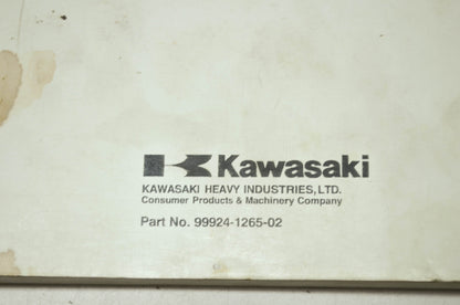 OEM Kawasaki 99924-1265-02 Service Manual KX85A/100D
