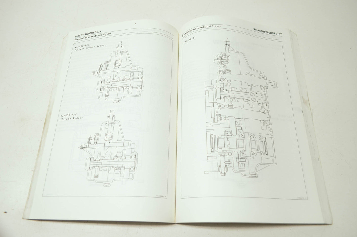 OEM Kawasaki 99924-1349-01 Service Manual KAF400A/B