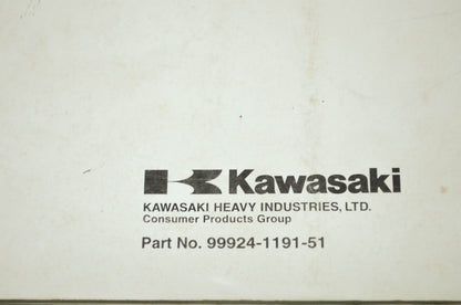 OEM Kawasaki 99924-1191-51 Service Manual Supplement VN1500D/E