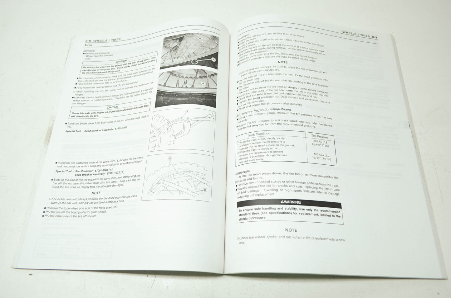 OEM Kawasaki 99924-1219-02 Service Manual KX80W/KX100C