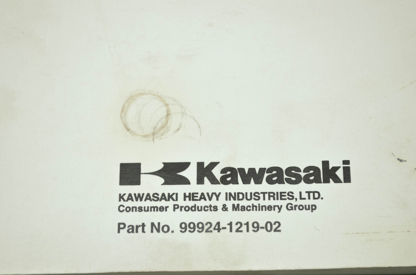 OEM Kawasaki 99924-1219-02 Service Manual KX80W/KX100C