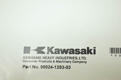OEM Kawasaki 99924-1293-03 Service Manual KLX125A/B