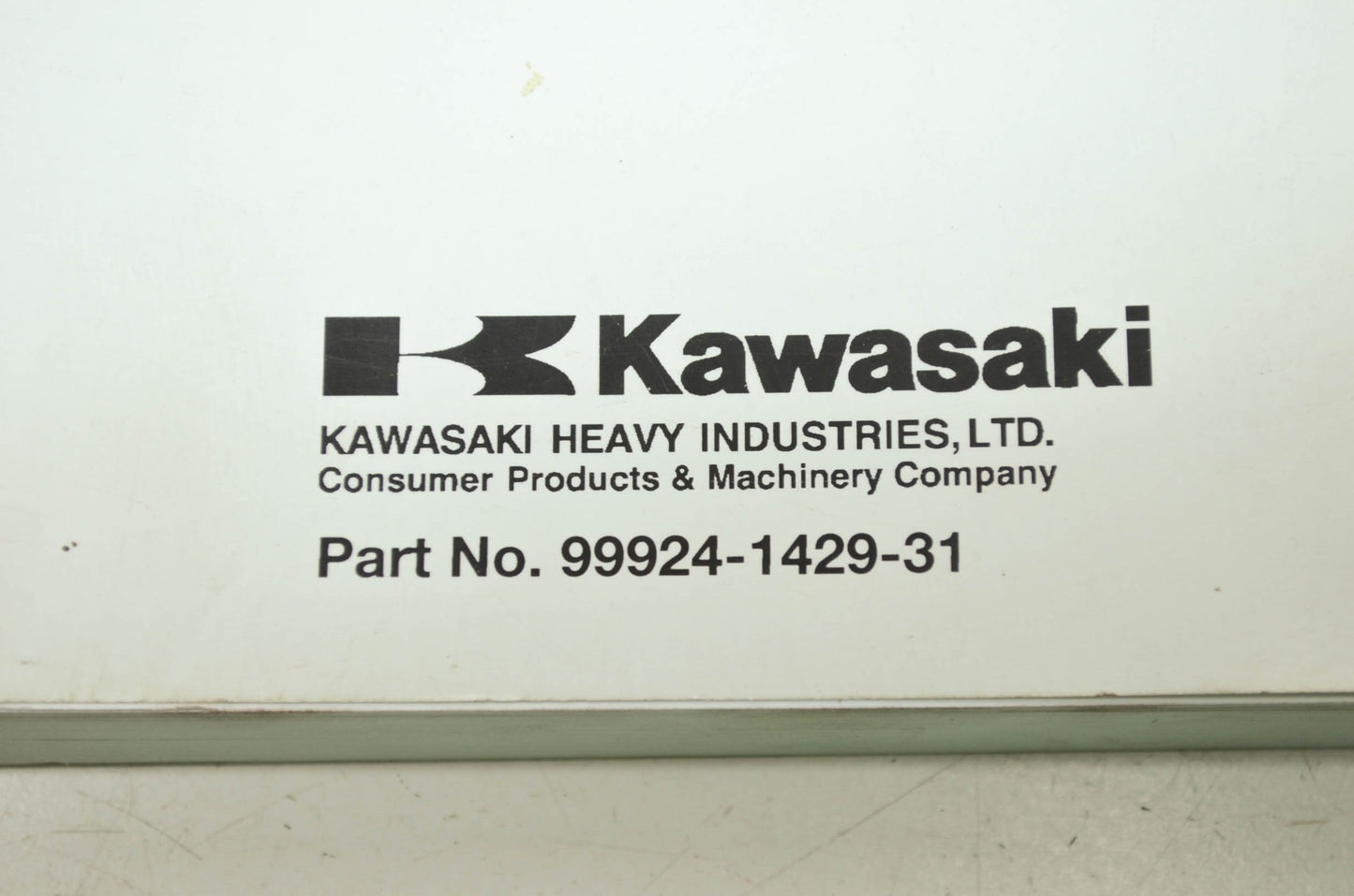 OEM Kawasaki 99924-1429-31 Service Manual KLX110C/D