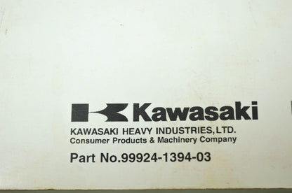 OEM Kawasaki 99924-1394-03 Service Manual KVF750D/E/F