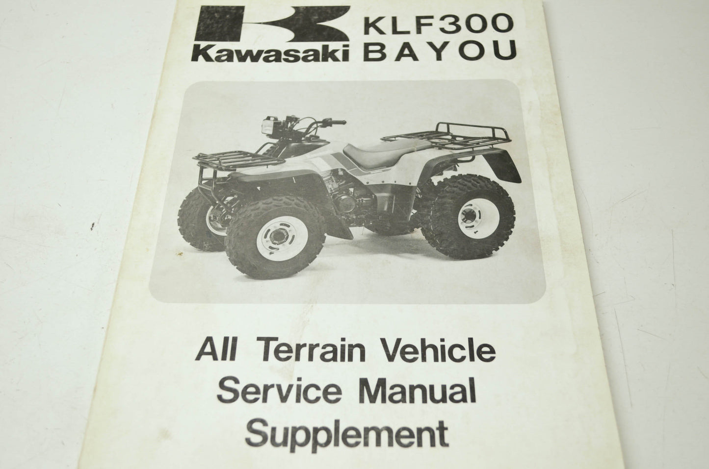 Kawasaki KLF300 Bayou Service Manual Supplement