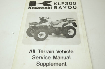 Kawasaki KLF300 Bayou Service Manual Supplement