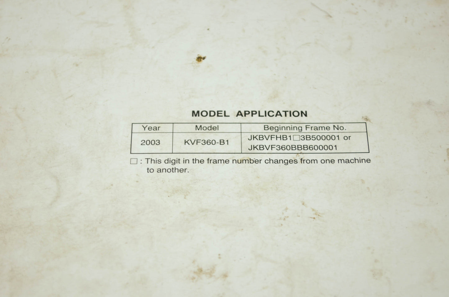 OEM Kawasaki 99924-1302-01 Prairie 360 KVF 360 Service Manual