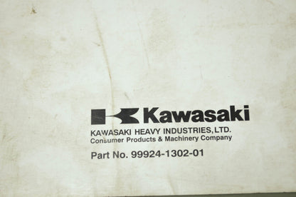 OEM Kawasaki 99924-1302-01 Prairie 360 KVF 360 Service Manual