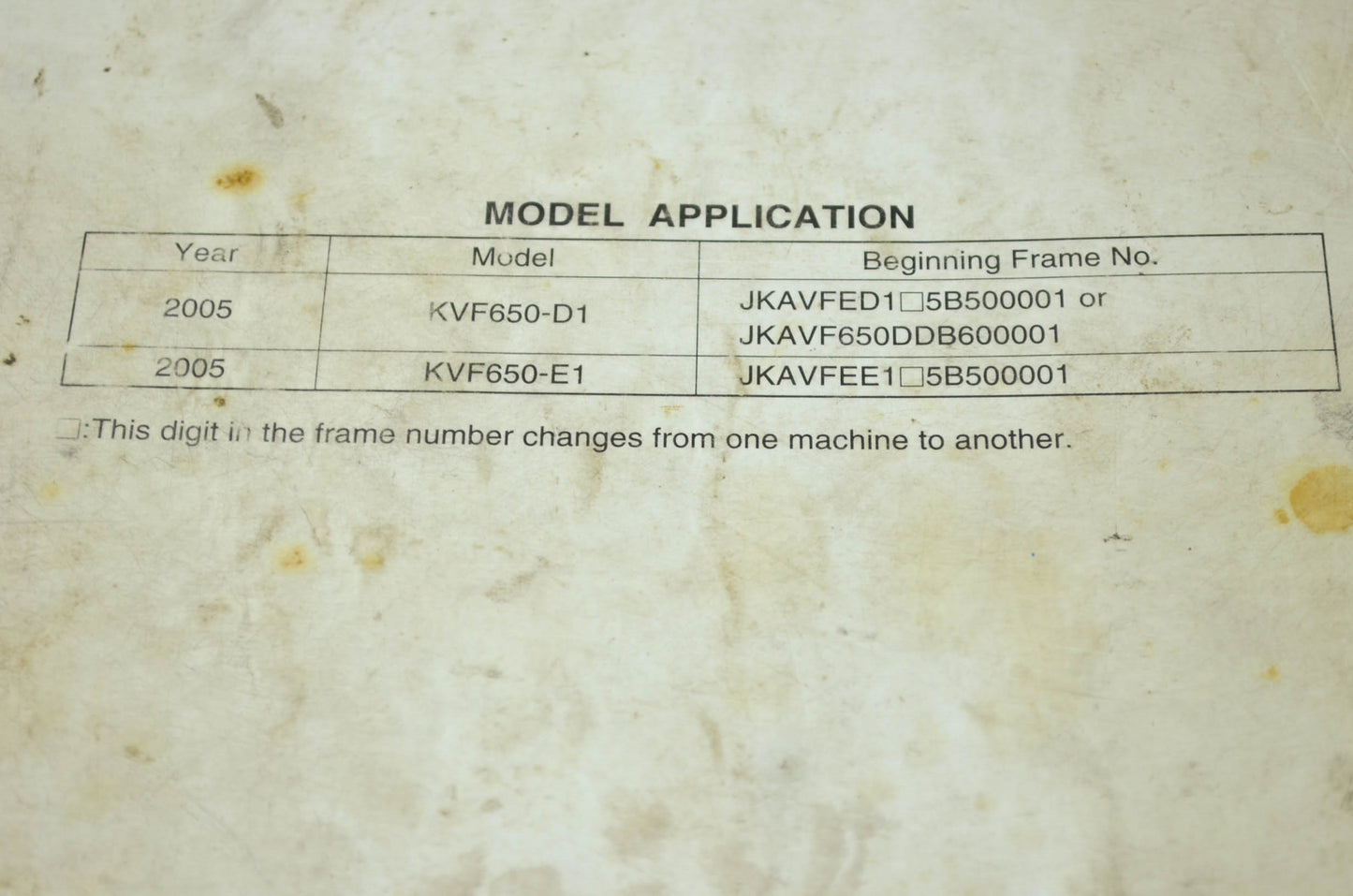Kawasaki Brute Force 650 KVF650 4x4 Service Manual