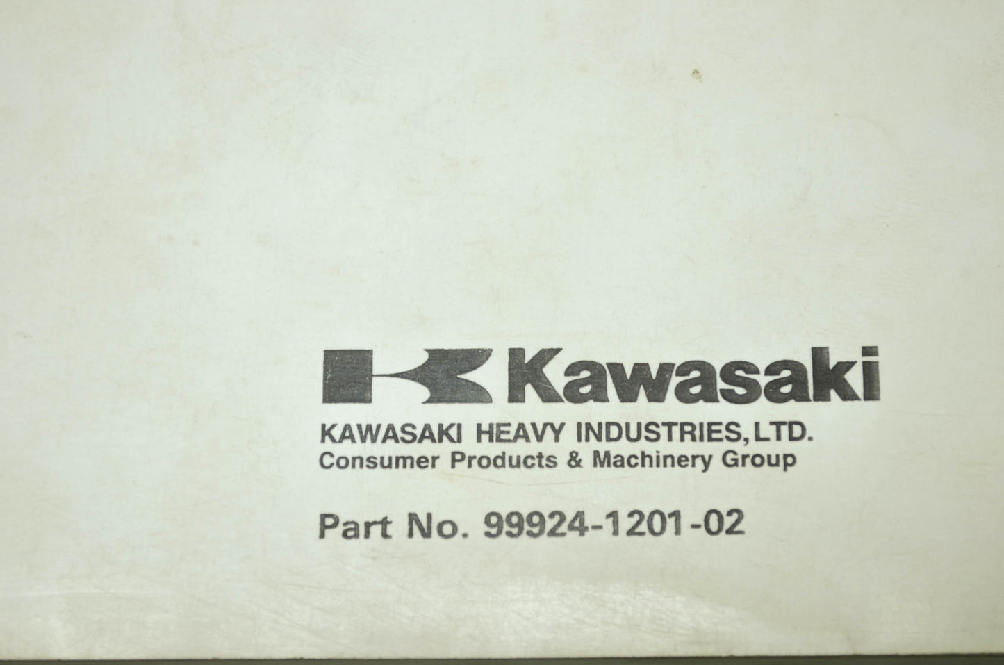 OEM Kawasaki 99924-1201-02 Service Manual KVF400A/B