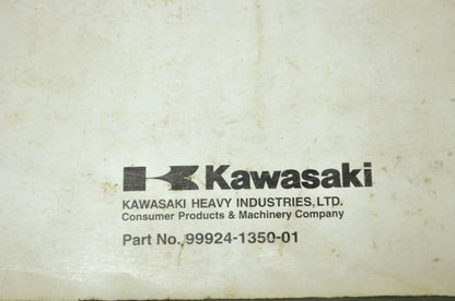 OEM Kawasaki 99924-1350-01 Service Manual KAF620J/K