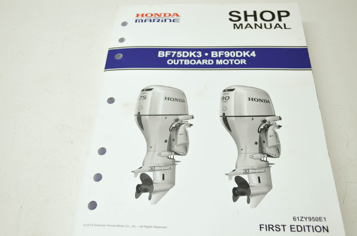 Honda BF75DK3 BF90DK4 Outboard Motor Shop Manual