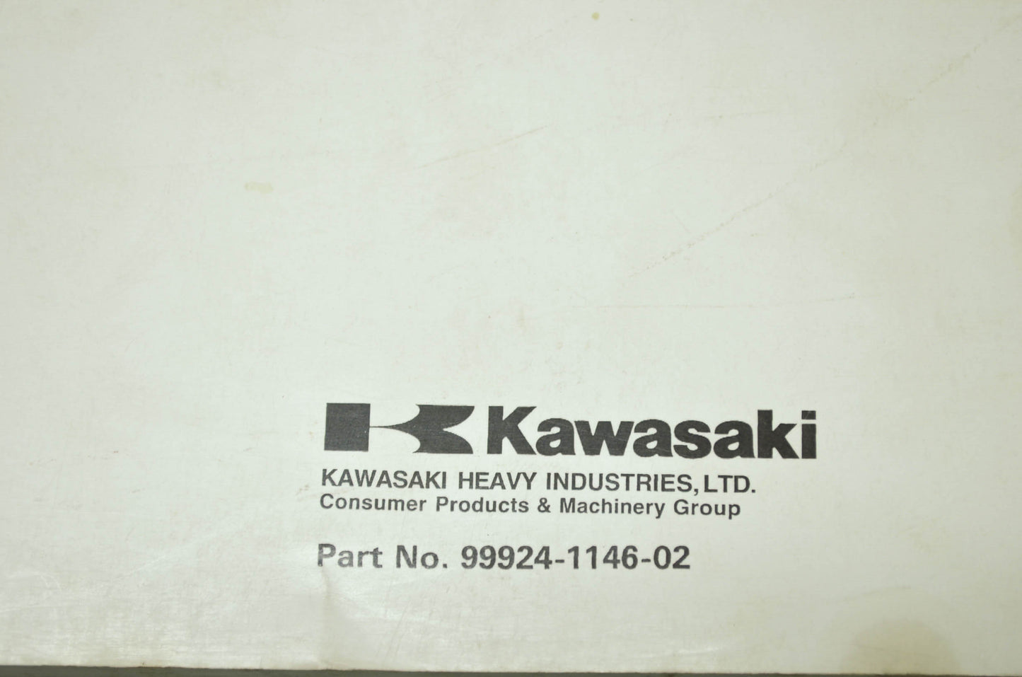 OEM Kawasaki 99924-1146-02 Service Manual KAF300A/B/C/D