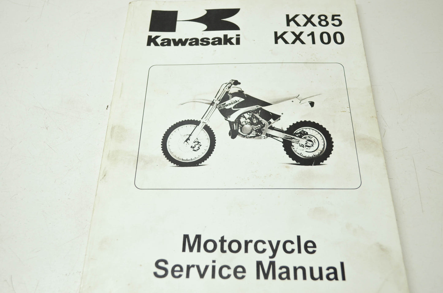 OEM Kawasaki 99924-1265-01 Service Manual KX85A/100D