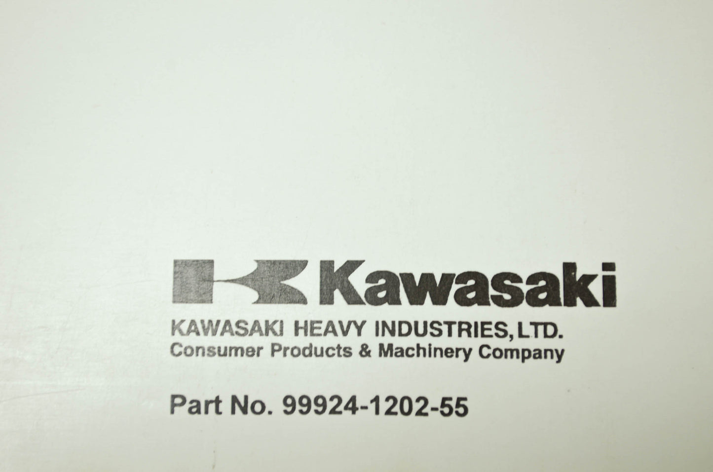 OEM Kawasaki 99924-1202-55 Service Manual Supplement KAF300C