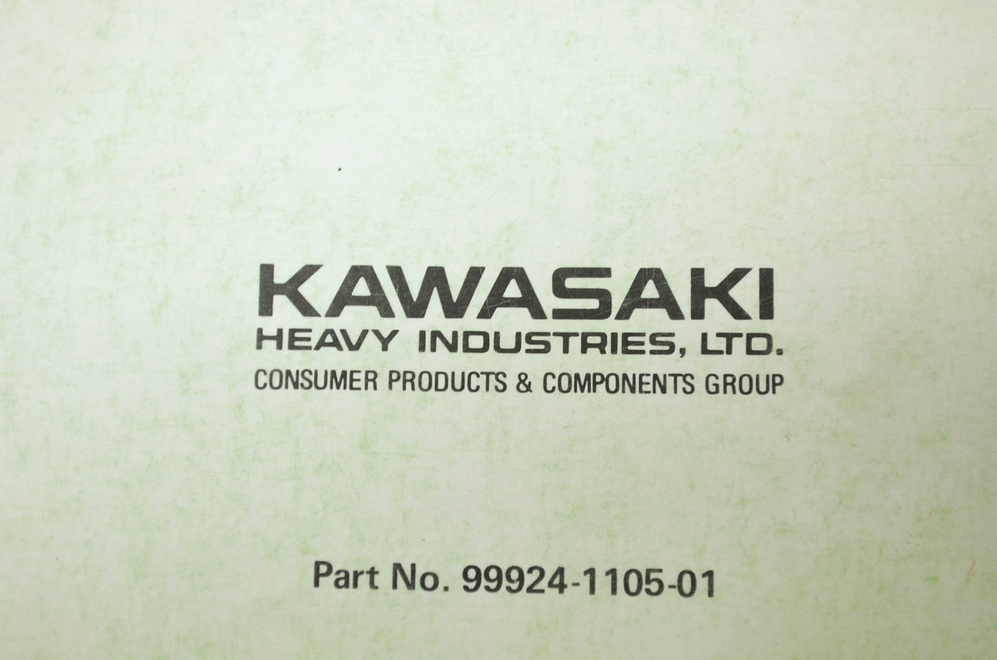 OEM Kawasaki 99924-1105-01 Service Manual KDX200C3