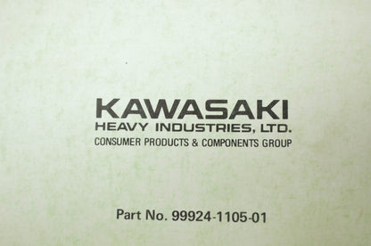 OEM Kawasaki 99924-1105-01 Service Manual KDX200C3