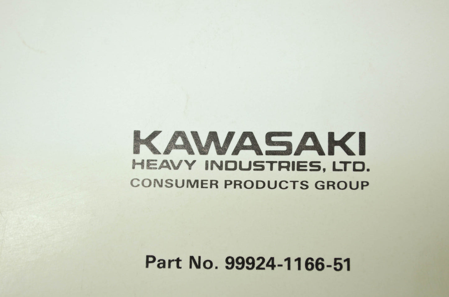 OEM Kawasaki 99924-1166-51 Service Manual Supplement KDX200E6