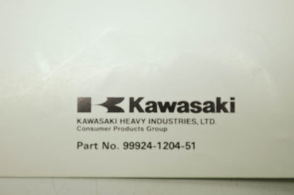 OEM Kawasaki 99924-1204-51 Service Manual Supplement KDX220A