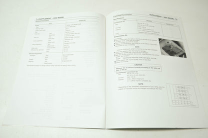 OEM Kawasaki 99924-1204-54 Service Manual Supplement KDX220A