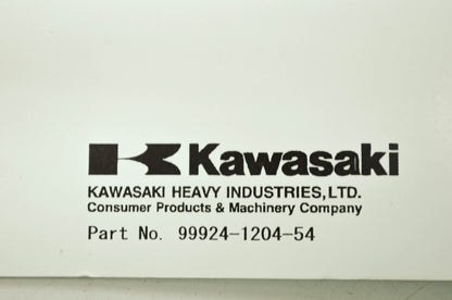 OEM Kawasaki 99924-1204-54 Service Manual Supplement KDX220A