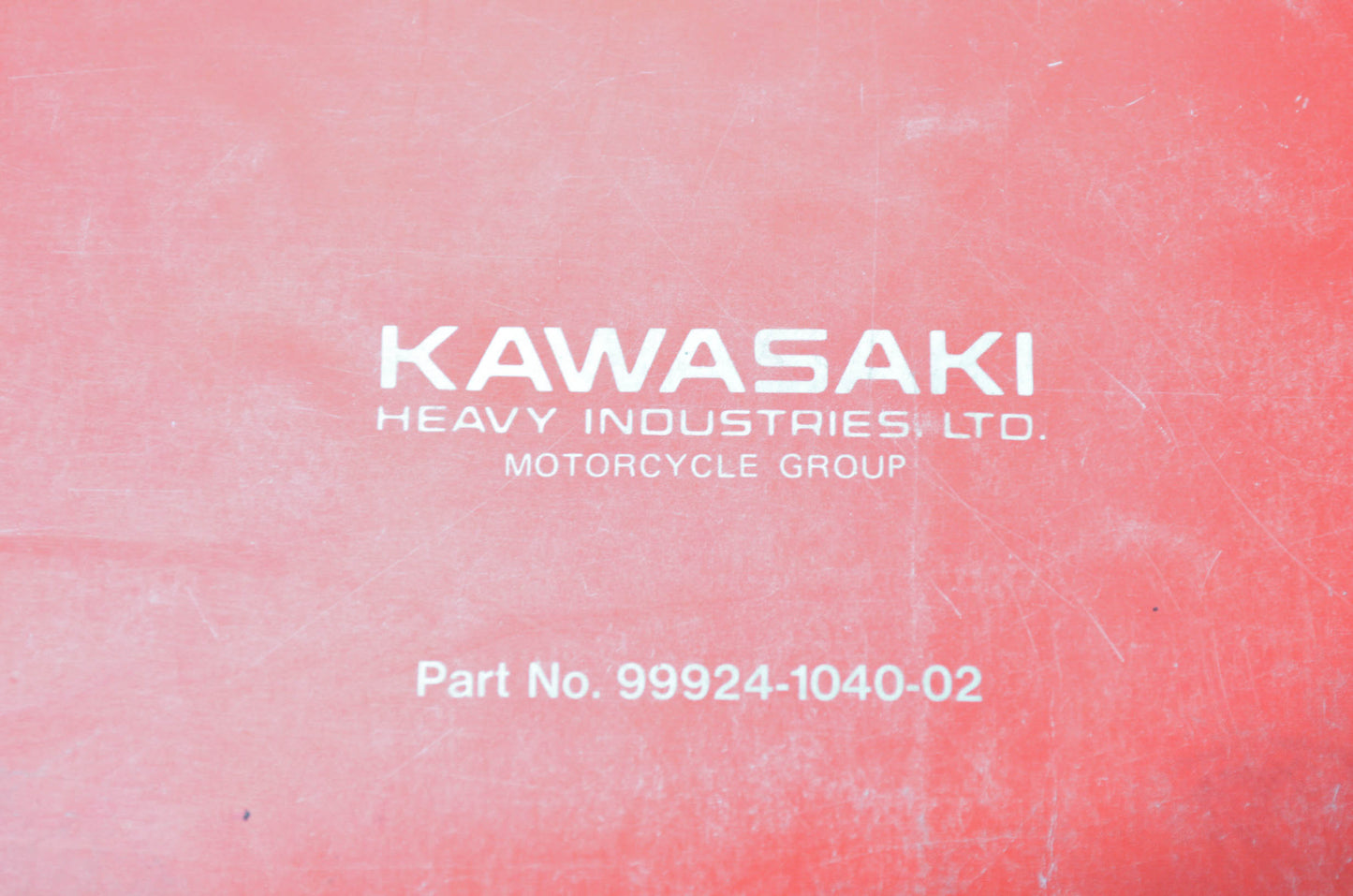 OEM Kawasaki 99924-1040-02 Service Manual Supplement ZX550