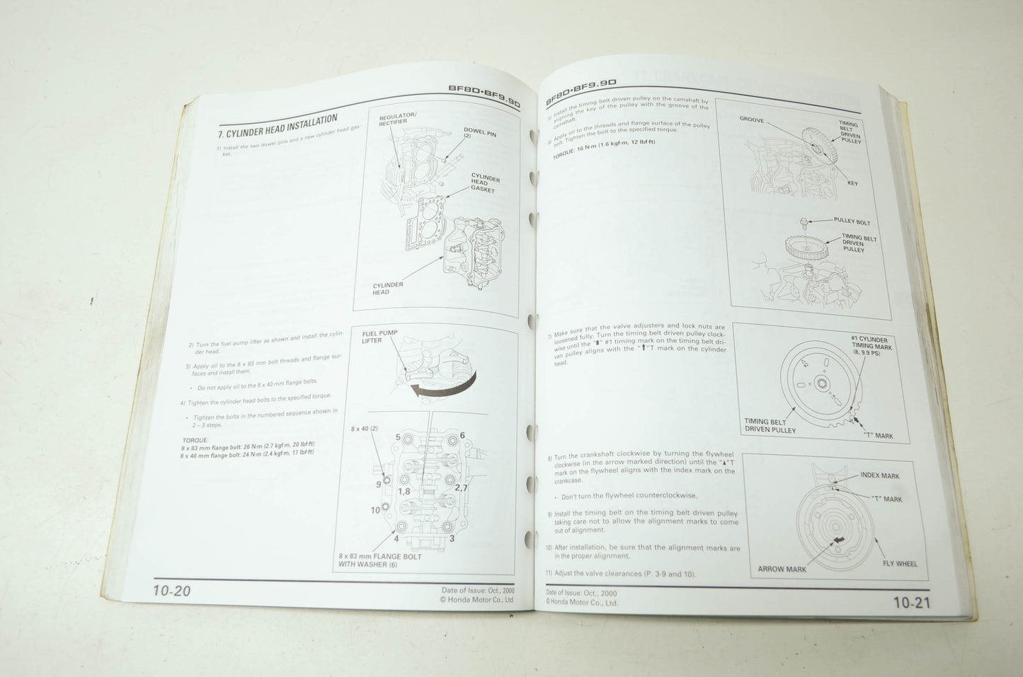 Honda BF/BFP8D BF/BFP9.9D Shop Manual