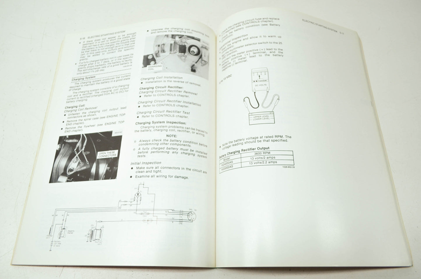 OEM Kawasaki 99963-0052-01 Service Manual KG4000/5000