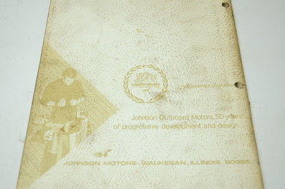 Johnson 1972 Outboard Motor Service Manual 50th Anniversary Series