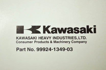 OEM Kawasaki 99924-1349-03 Service Manual KAF400A/B
